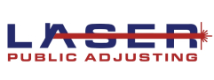 Laser public adjusting logo